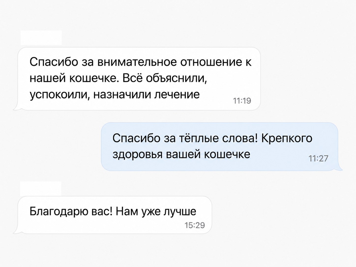 Скриншот отзыва владельца питомца 5